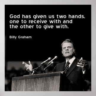 Billy Graham Quote (Ge) Poster