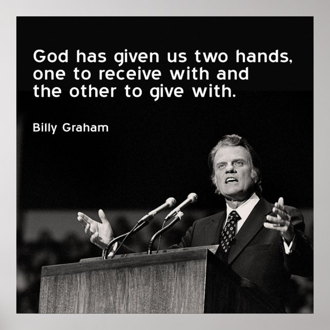 Billy Graham Quote (Ge) Poster (Framsidan)