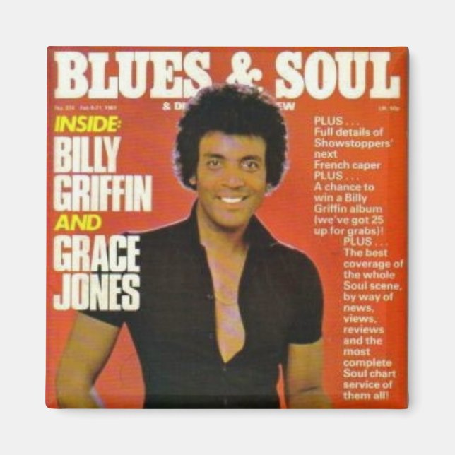 Billy Griffin "RETRO ART" Magazine Magnet (Framsidan)