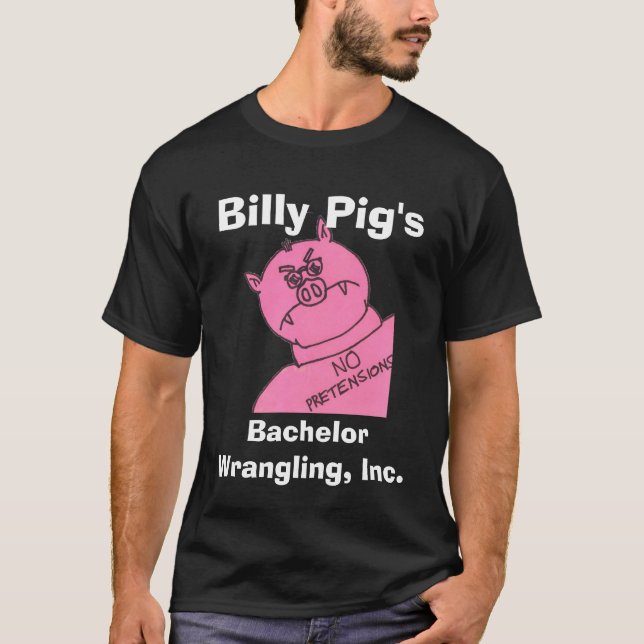 Billy Gris - Bachelor Control Tech Tee Shirt (Framsida)