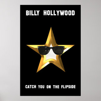 Billy Hollywood Movie Poster i Black