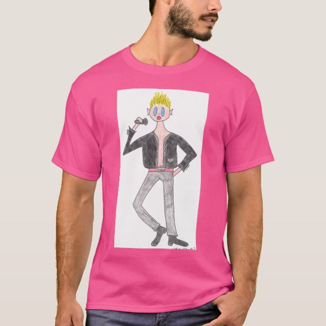 Billy Idol Singer T Shirt (Framsida)