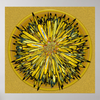 Billy Jean - Blommigt Disk Poster