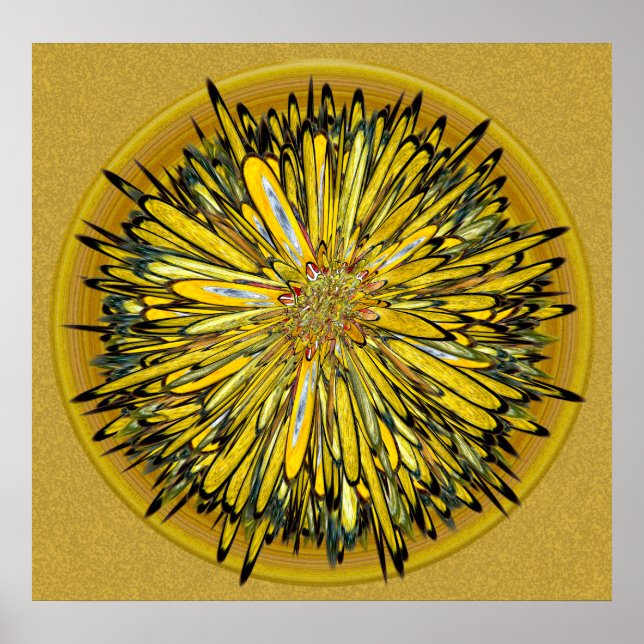 Billy Jean - Blommigt Disk Poster (Framsidan)