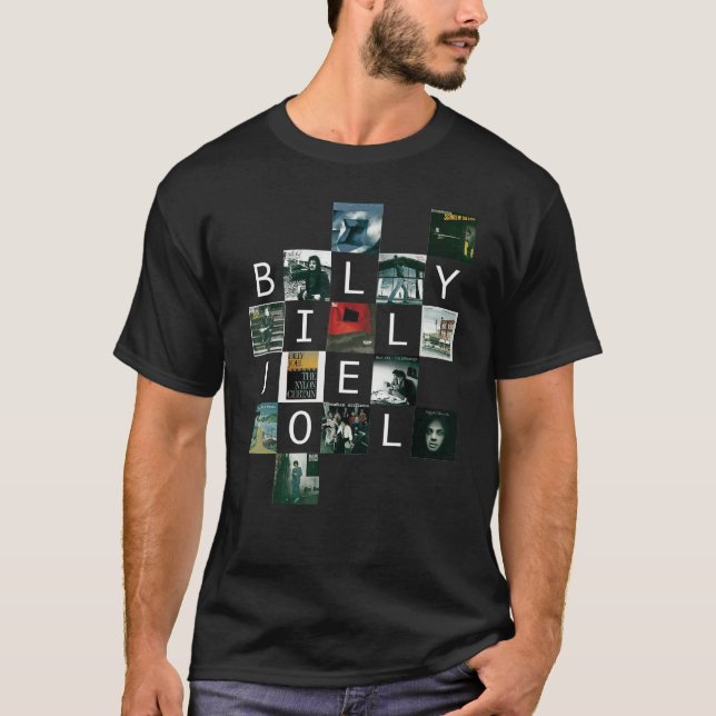 Billy Joel  Albums Set List T Shirt (Framsida)
