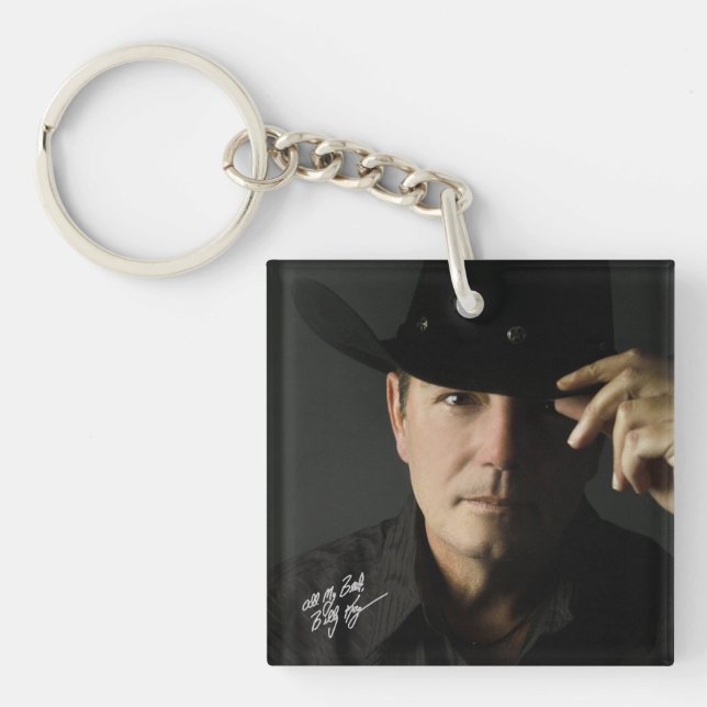Billy Kay Hat Tip Acrylic Keychains (Framsidan)