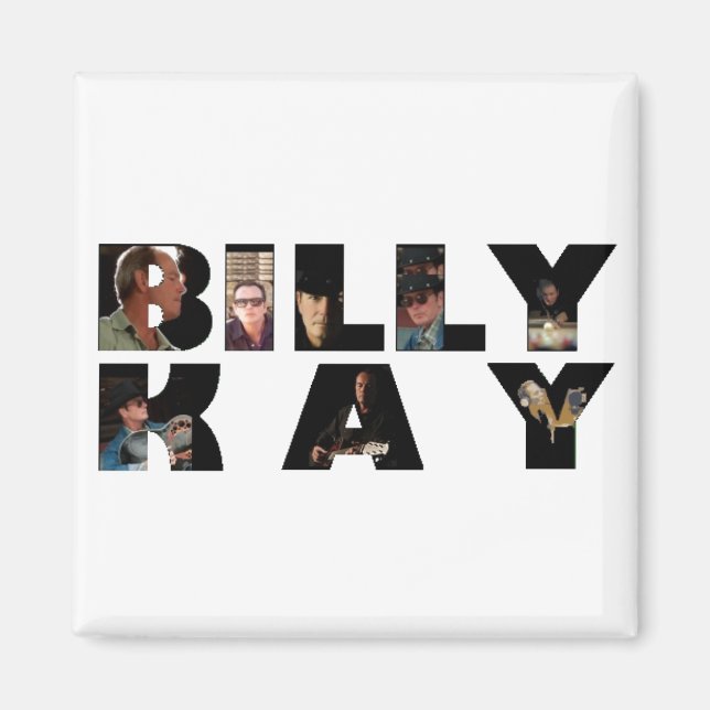Billy Kay Photo Tour Logotyp Square Magnets Magnet (Framsidan)