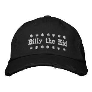 Billy Kid I Embroiderade Hat Broderad Keps