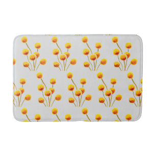 Billy knapp gula blommor modern badrumsmatta