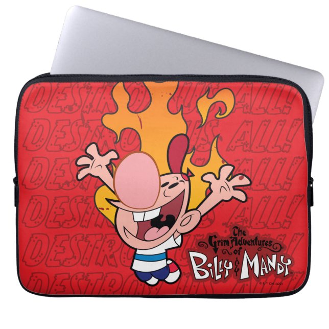 Billy & Mandy - Förstör oss alla Laptop Fodral (Framsidan)