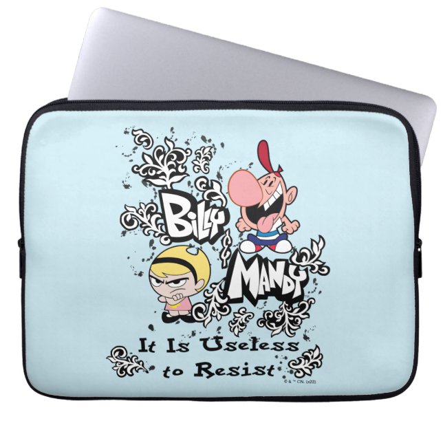 Billy & Mandy - Useless to Resistent Laptop Fodral (Framsidan)