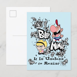 Billy & Mandy - Useless to Resistent Vykort
