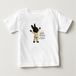 Billy Morgonsträckning Söt Svart Rex Kanin T Shirt
