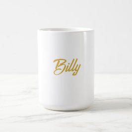 Billy Namn typografi Personligt Gåva  Kaffemugg