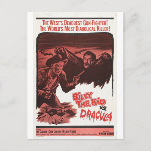 Billy of Kid Vs Dracula-filmvykort Vykort