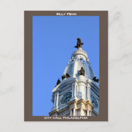 Billy Penn City Hall Philadelphia Vykort