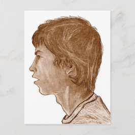 Billy... Profil Porträtt 2004 Vykort