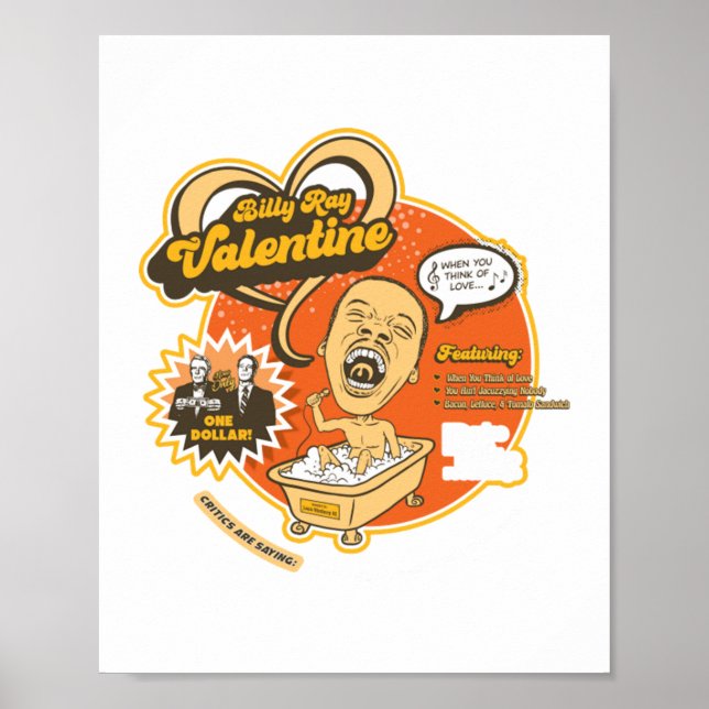 Billy Ray Valentine Sjungor! - Handeln Ställe 8 Poster (Framsidan)