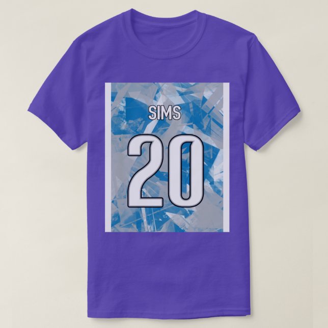BILLY SIMS T SHIRT (Design framsida)