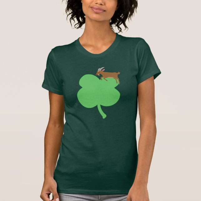 Billy Swags St. Patricks Day Goat Themed Shirt T (Framsida)