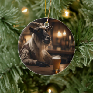 Billy the Kid: A Goat Walks in a Pub, Julgransprydnad Keramik