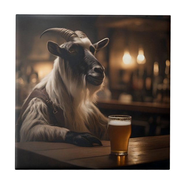 Billy the Kid: A Goat Walks in a Pub, Kakelplatta (Framsidan)