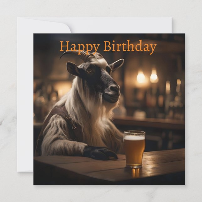 Billy the Kid: A Goat Walks in a Pub, Kort (Framsida)