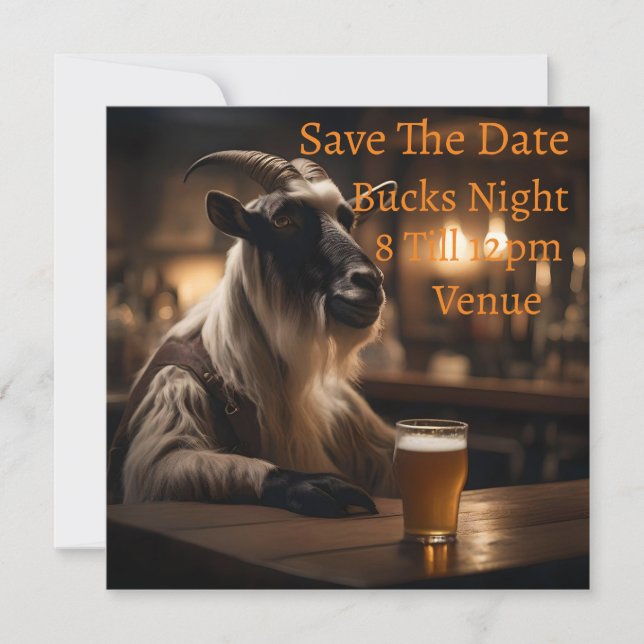 Billy the Kid: A Goat Walks in a Pub, Spara Datumet (Framsida)