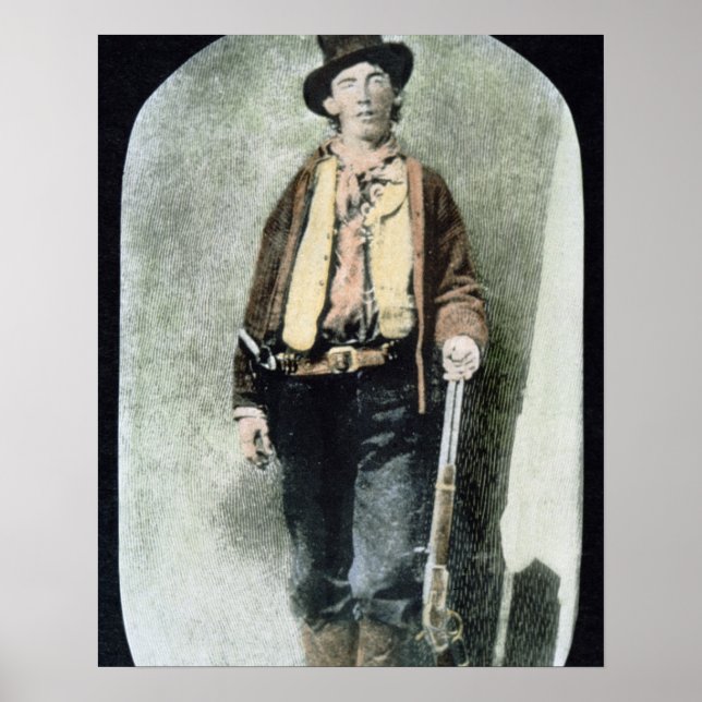 Billy the Kid (färgad engrave) Poster (Framsidan)