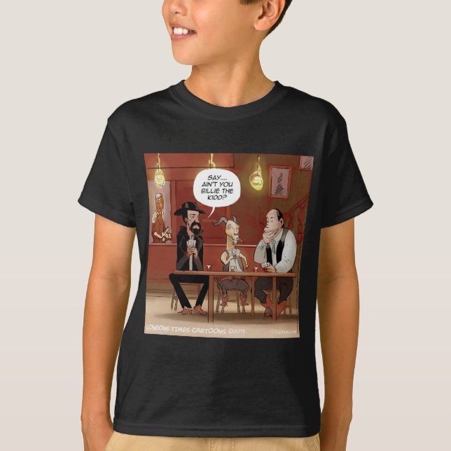 Billy The Kid? Rollig Geteckning T Shirt (Framsida)