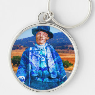 Billy the Kid Rund Silverfärgad Nyckelring