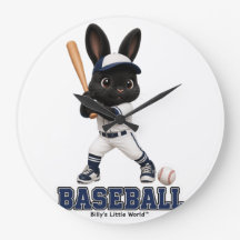 Billy the Rabbit Baseboll Söt Idrottskanin