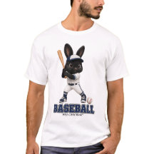 Billy the Rabbit Baseboll Söt Idrottskanin