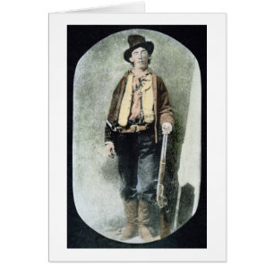 Billy ungen (färgad gravyr) hälsningskort