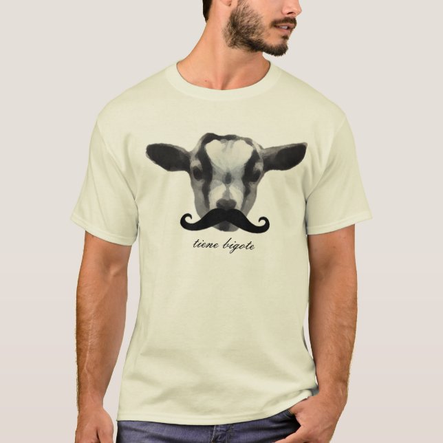 Billy ungen - mustaschutslagsplats tee shirt (Framsida)