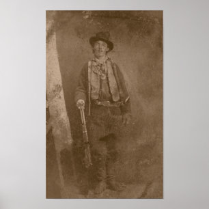 Billy ungen -- Vilda western Poster