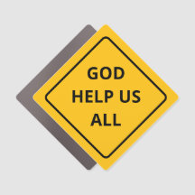Bilmagnet - Gud hjälpe oss alla