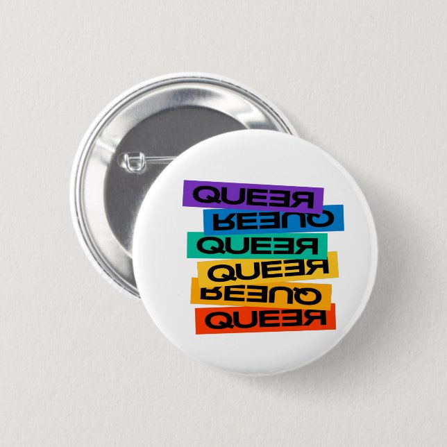 Bilmagnet. HBT+Pride. Köer. Knapp (Framsida & baksida)
