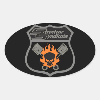 Bilmärke för Klubb Ovalt Klistermärke
