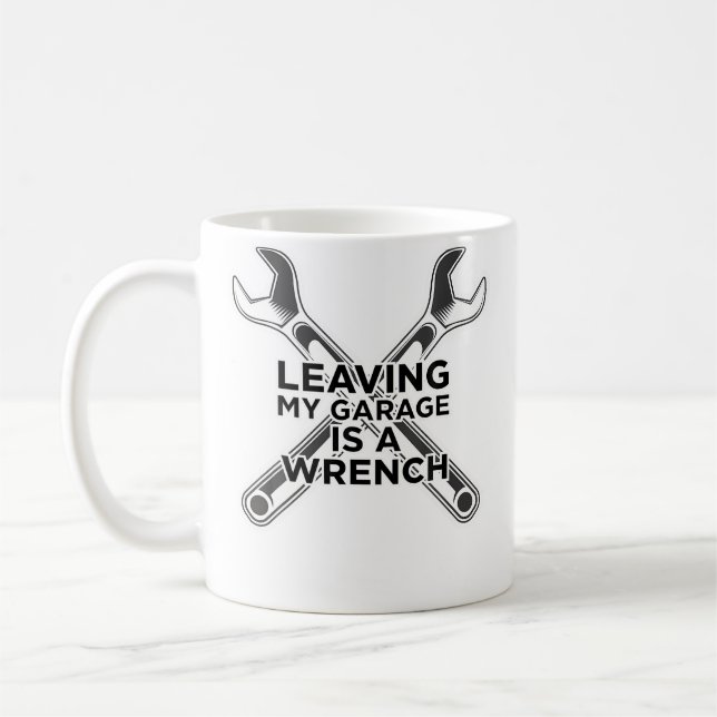 Bilmekaniker båt motorcykel kaffemugg (Vänster)