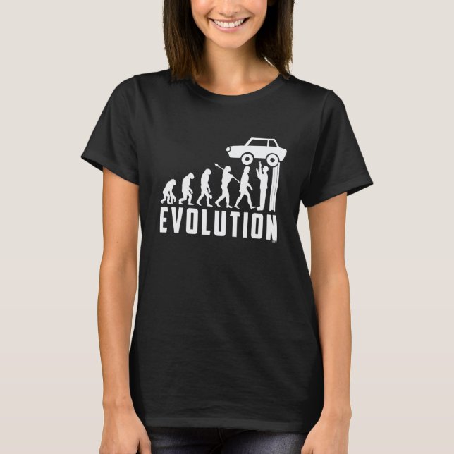 Bilmekaniker Evolution Bil Skruvmejsel Bil Tuner T Shirt (Framsida)