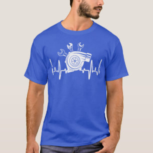 Bilmekaniker Hjärtats slag Nyckel ochurbo Bilar re T Shirt