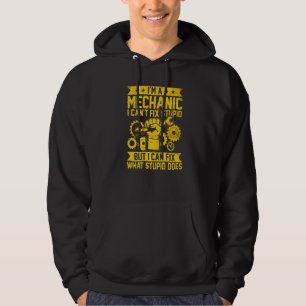 Bilmekaniker ingenjör män kvinnor barn bilmekanike hoodie
