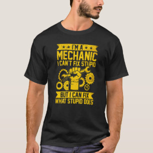Bilmekaniker ingenjör män kvinnor barn bilmekanike t shirt