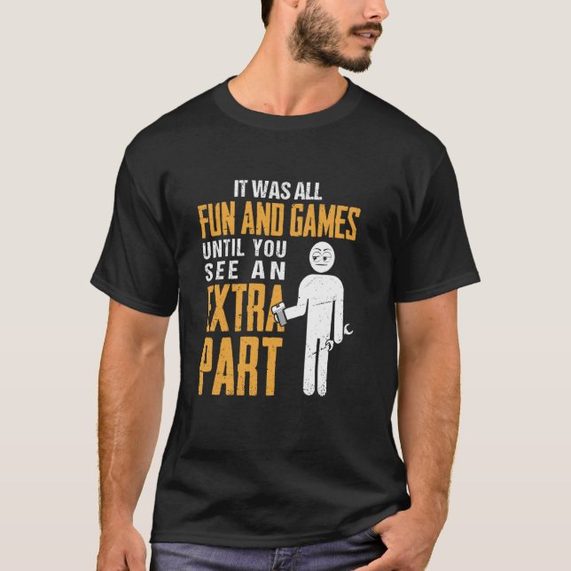 Bilmekaniker ingenjör t shirt (Framsida)