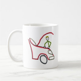 Bilmekaniker Stickman Kaffemugg