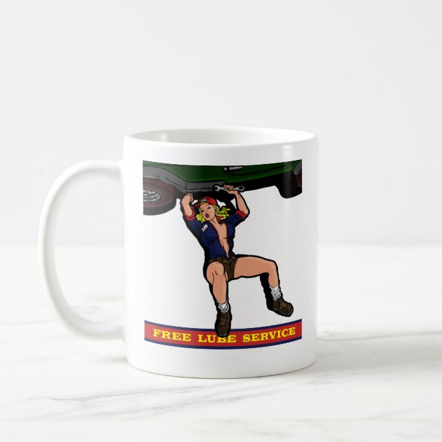 BILMEKANIKERFLICKA KAFFEMUGG (Vänster)