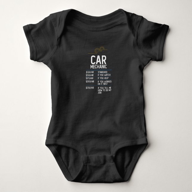 bilmekanikreparation, leksaksliknande presentidé t shirt (Framsida)