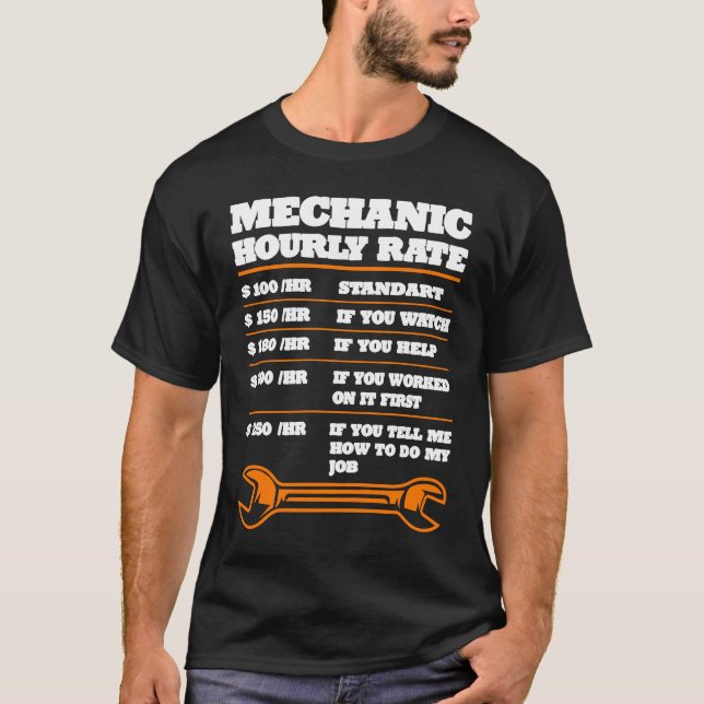 Bilmekanikyrket verktyg t shirt (Framsida)