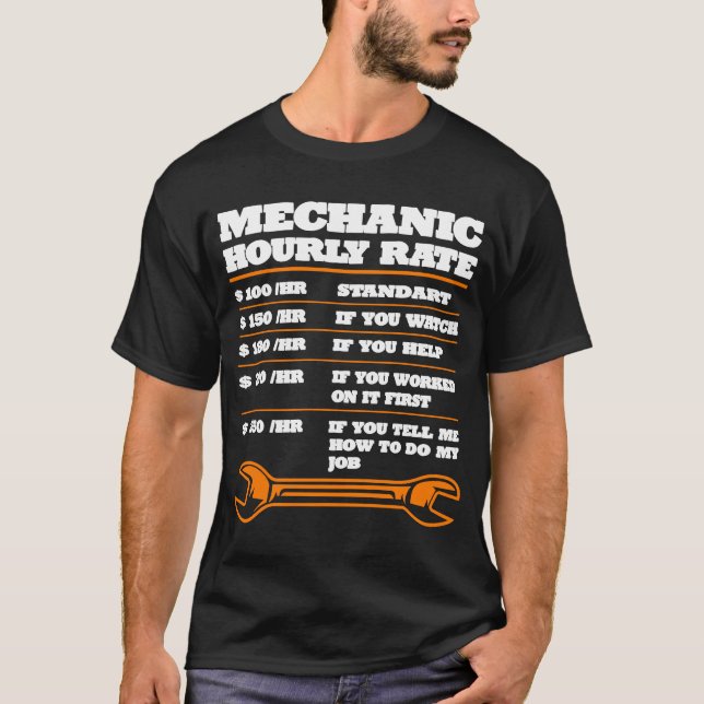 Bilmekanikyrket verktyg t shirt (Framsida)